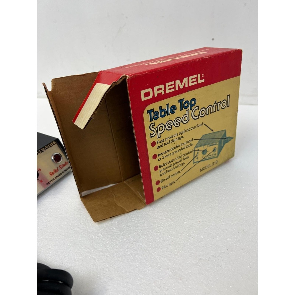 Dremel Model 219 Table Top Speed Control for Moto-Tools Vintage NOS Variable Box - Picture 5 of 10